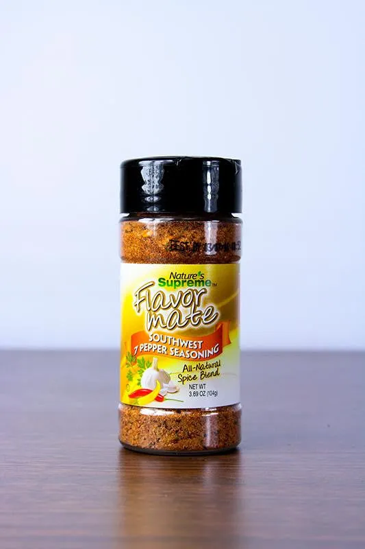 12ct Nature's Supreme Flavor Southwest 7 Pepper Seasonings 3.69 oz. #61004