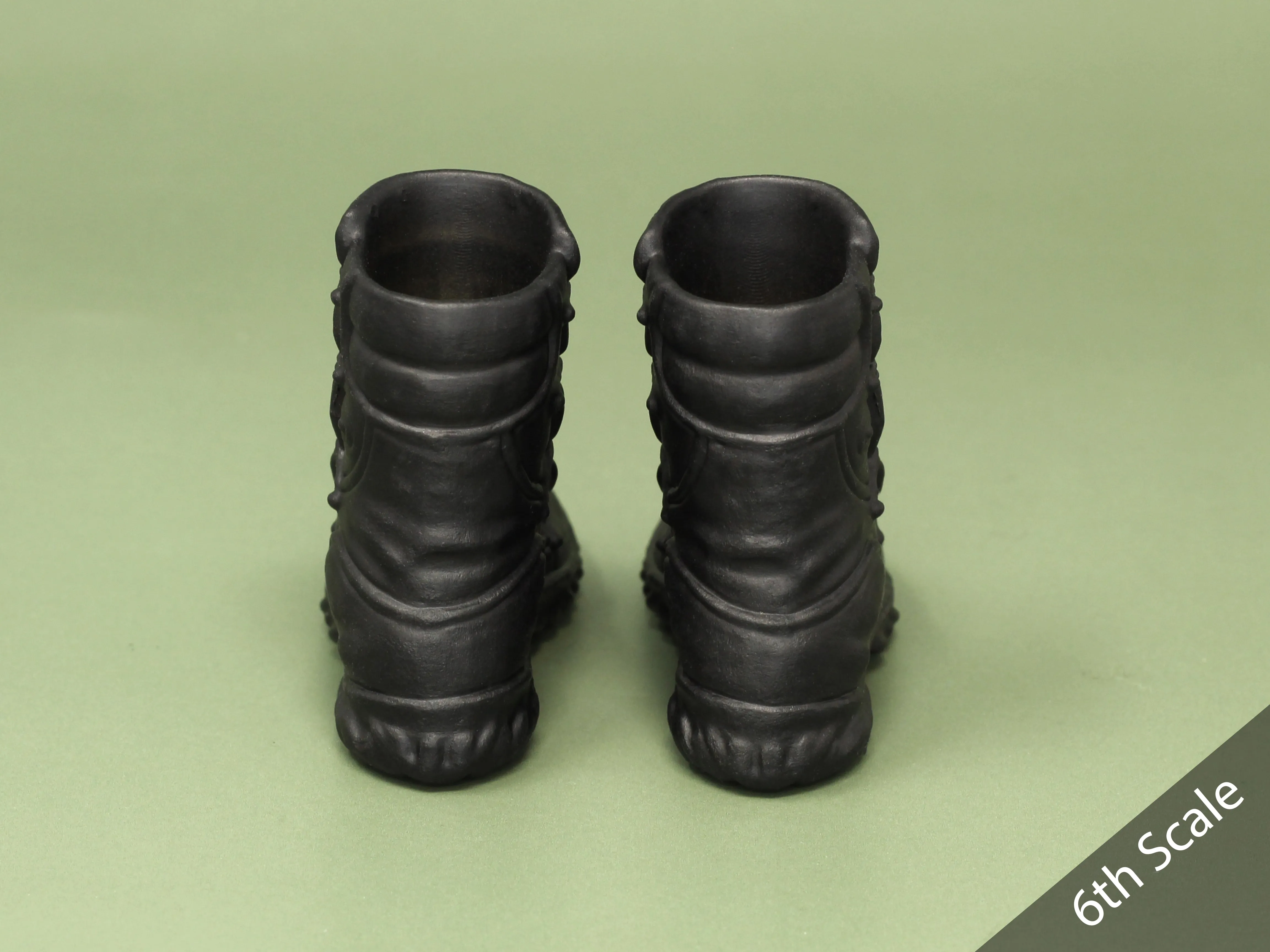 1/6 or 1/12 - Custom 3D - Armored Boots (Peg Type)