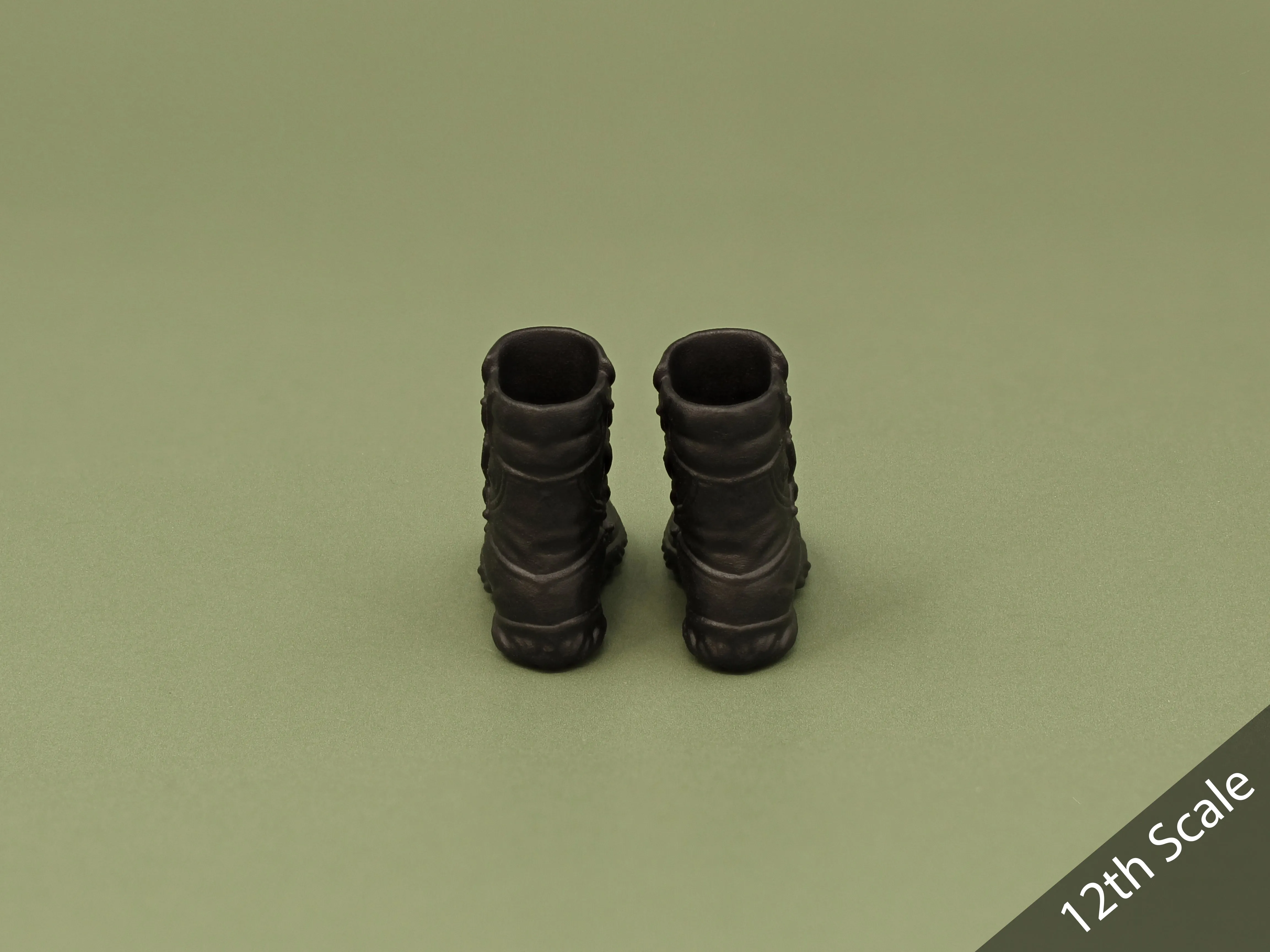 1/6 or 1/12 - Custom 3D - Armored Boots (Peg Type)