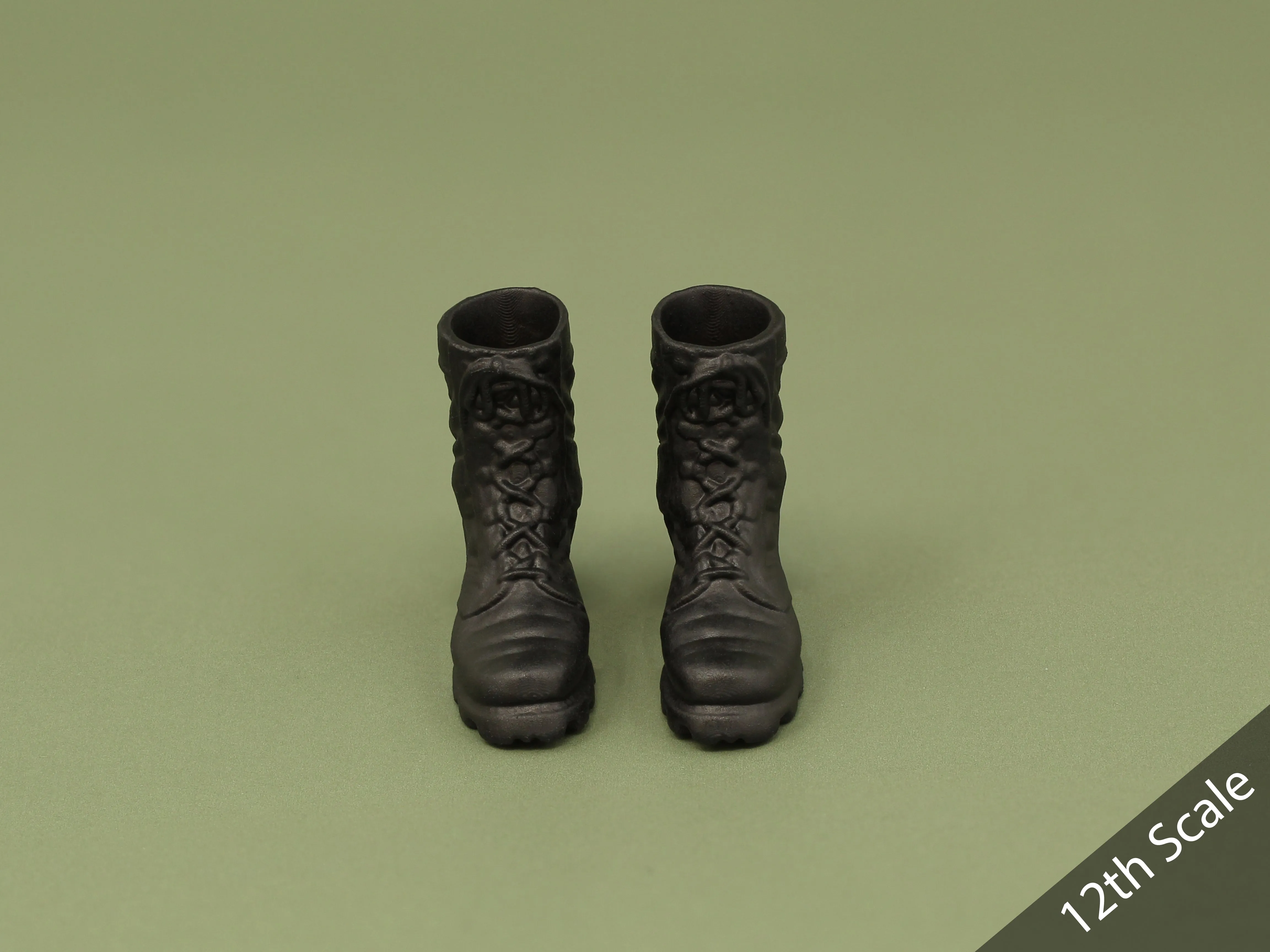 1/6 or 1/12 - Custom 3D - Combat Boots (Peg Type)