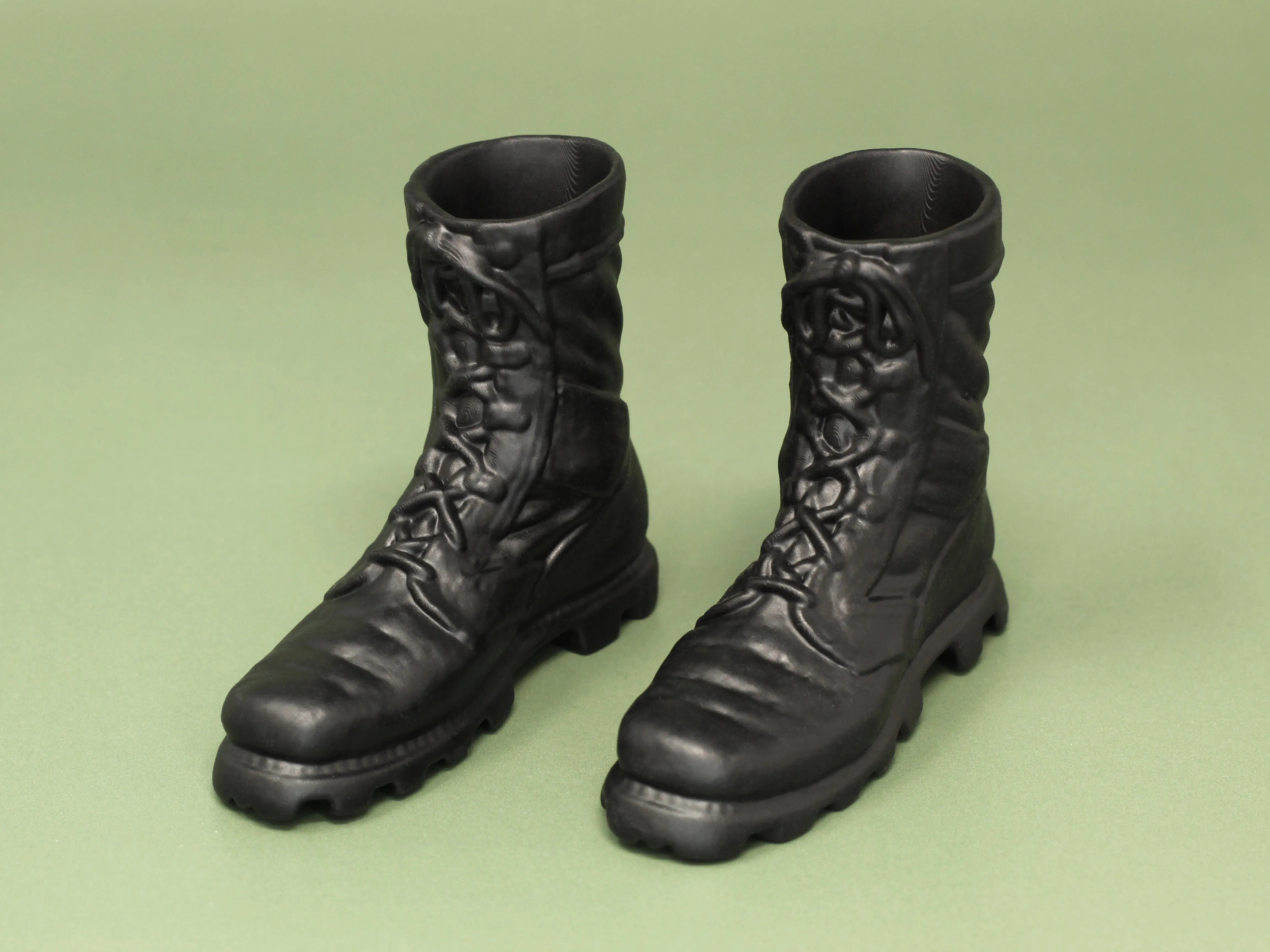 1/6 or 1/12 - Custom 3D - Combat Boots (Peg Type)