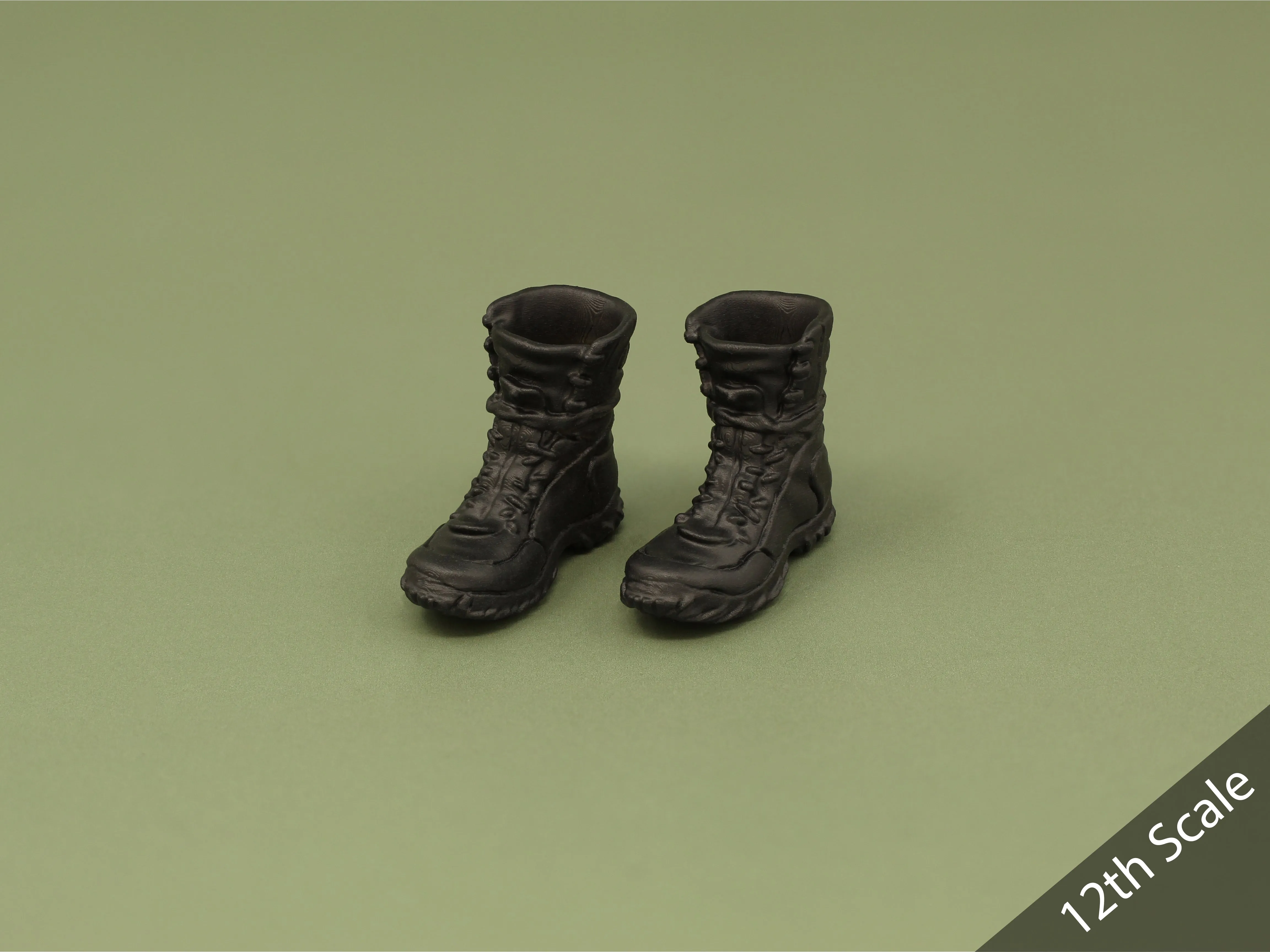 1/6 or 1/12 - Custom 3D - Rugged Boots (Peg Type)