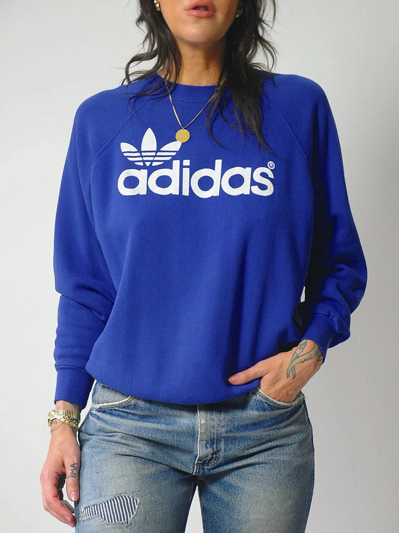 1980's Adidas Trefoil Sweatshirt