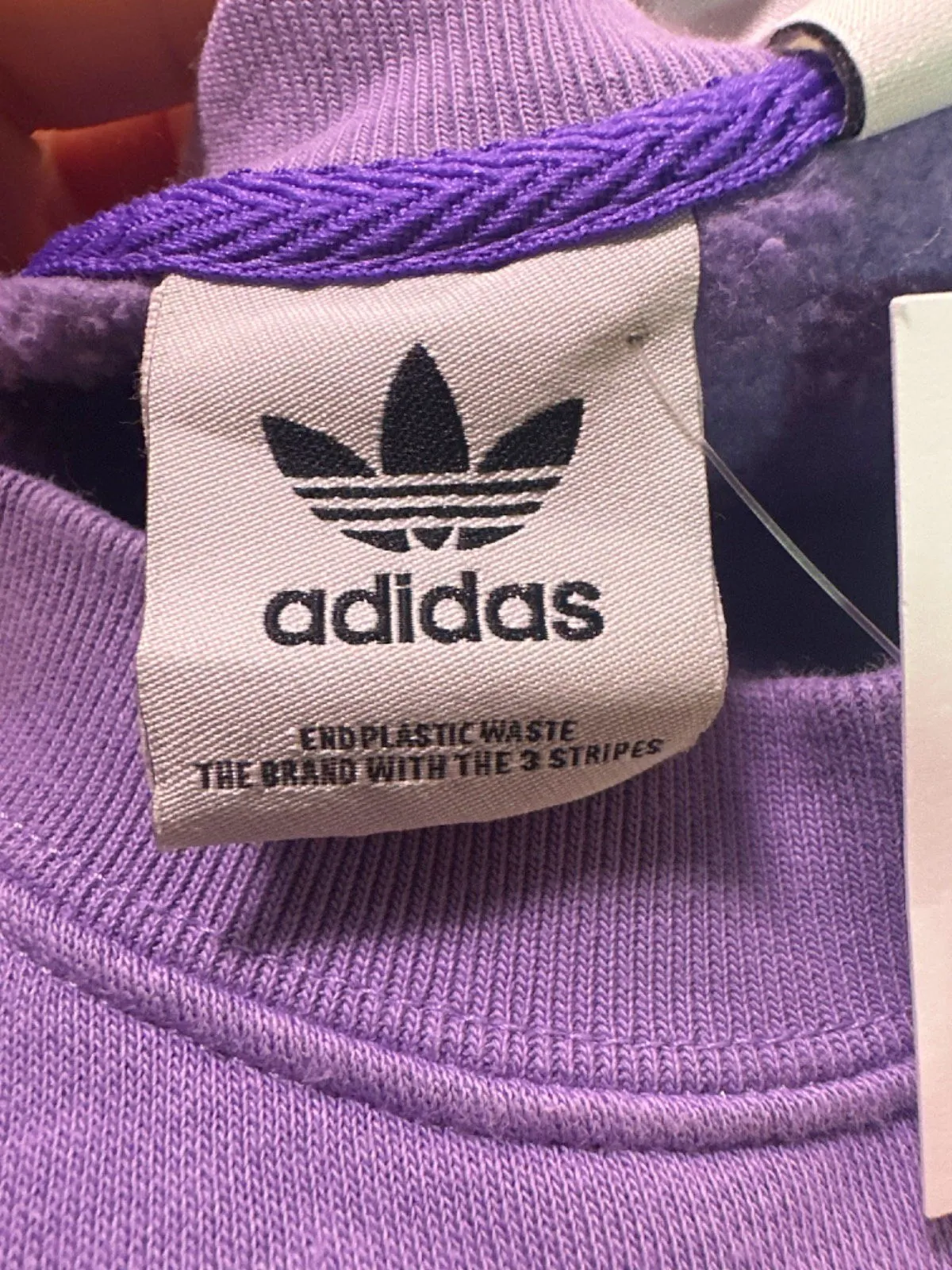 Adidas Purple Crew Neck Sweatshirt UK 12-14