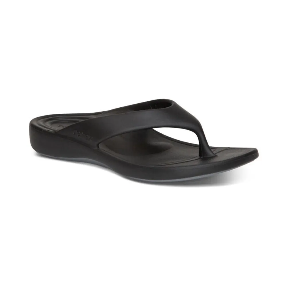 Aetrex Women's Maui Flips Black