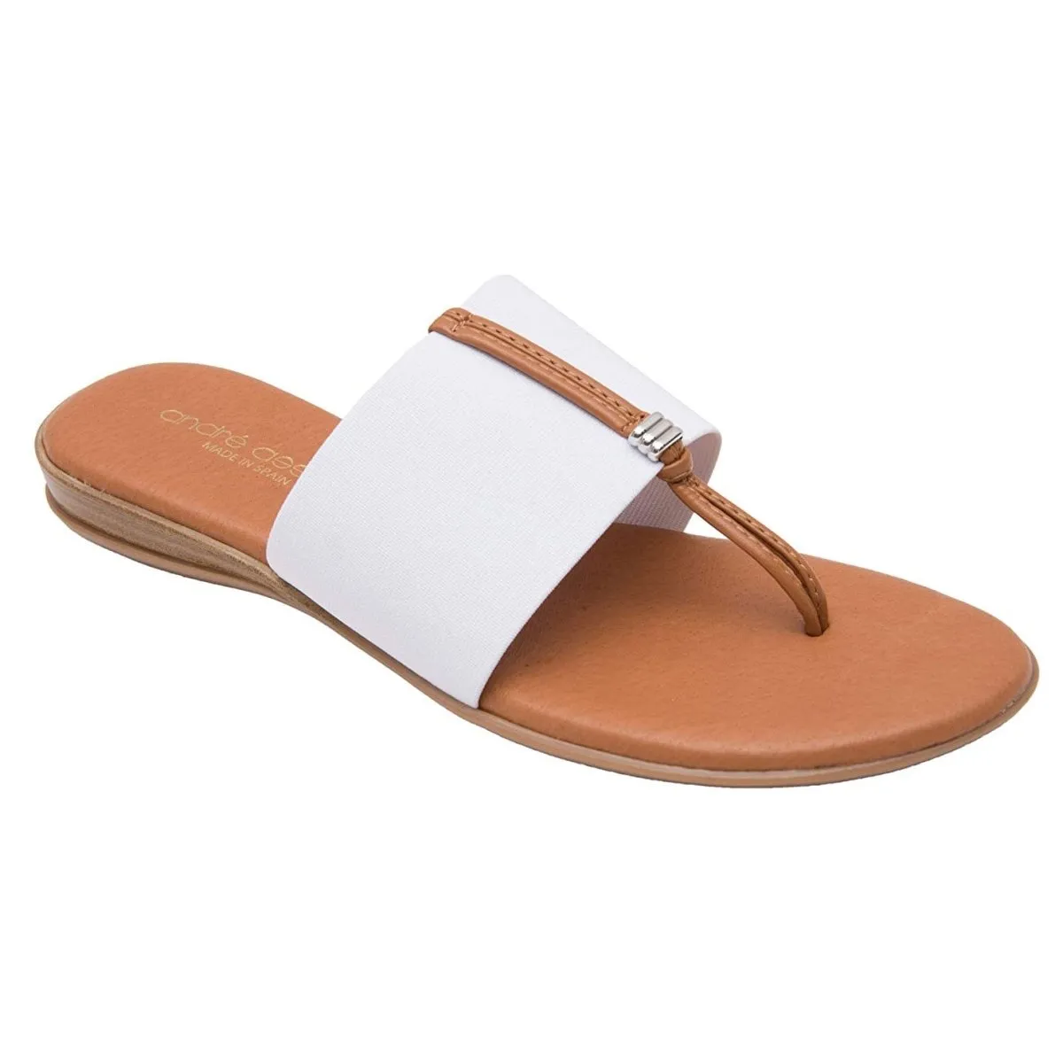 Andre Assous Nice Featherweights ™ Elastic Sandal (White)