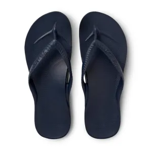 Archies Arch Support Flip Flops Navy