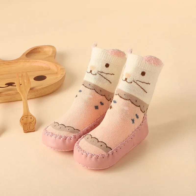 Baby Socks Rubber Soles/  Baby Floor Shoes For 0-6 Years