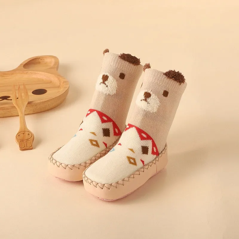 Baby Socks Rubber Soles/  Baby Floor Shoes For 0-6 Years