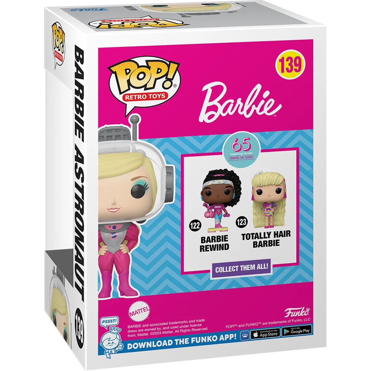 Barbie 65th Anniversary Barbie Astronaut Funko Pop! Vinyl Figure #139 *Box Damage*