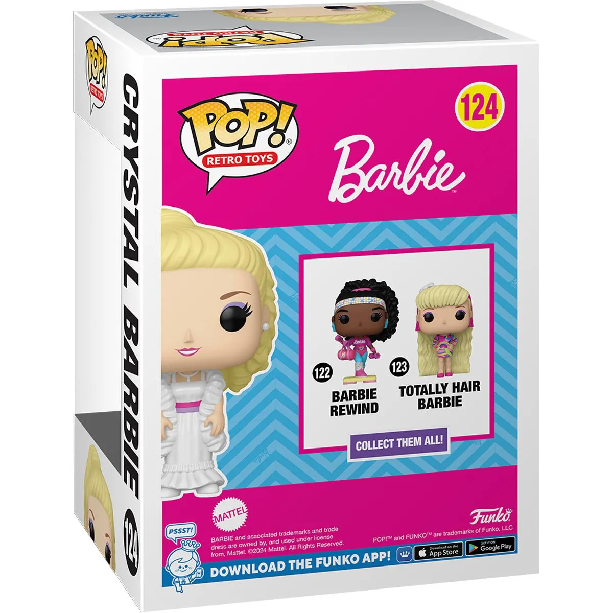 Barbie 65th Anniversary Crystal Barbie Funko Pop! Vinyl Figure #124 *Box Damage*