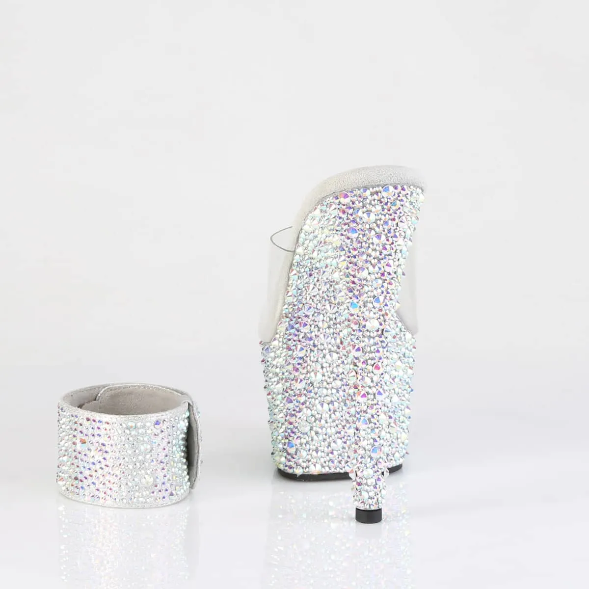 BEJEWELED-712MS Glitter Slide High Heel