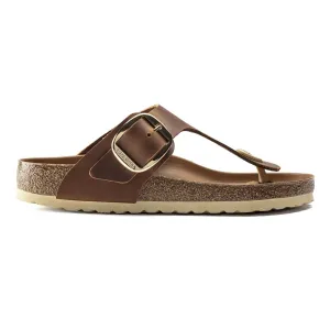 Birkenstock Women's Gizeh Big Buckle Cognac Leather