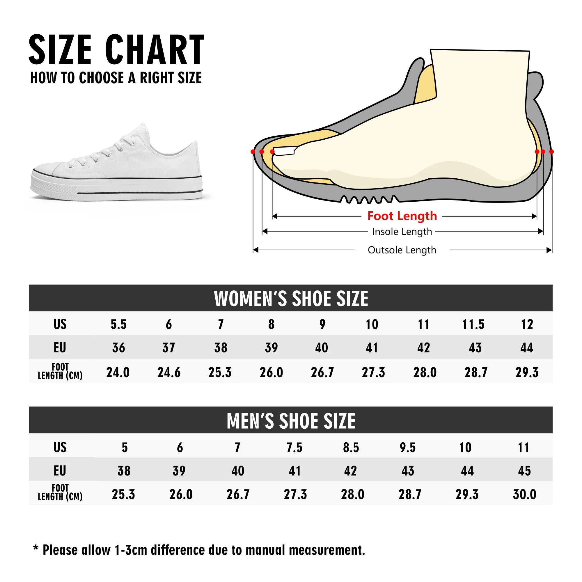 Black & White Abstract Design Pattern - Mens Classic Low Top Canvas Shoes for Footwear Lovers