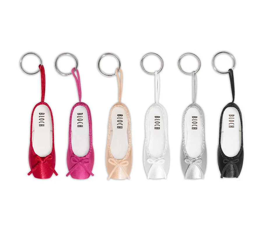 Bloch Mini Pointe Shoe Keyring- Multiple Colors