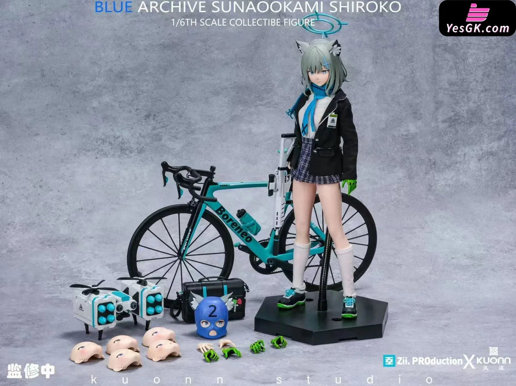 Blue Archive Sunaookami Shiroko Action Figure - Zii.PROduction Studio & Kuonn Studio [Pre-Order Closed]