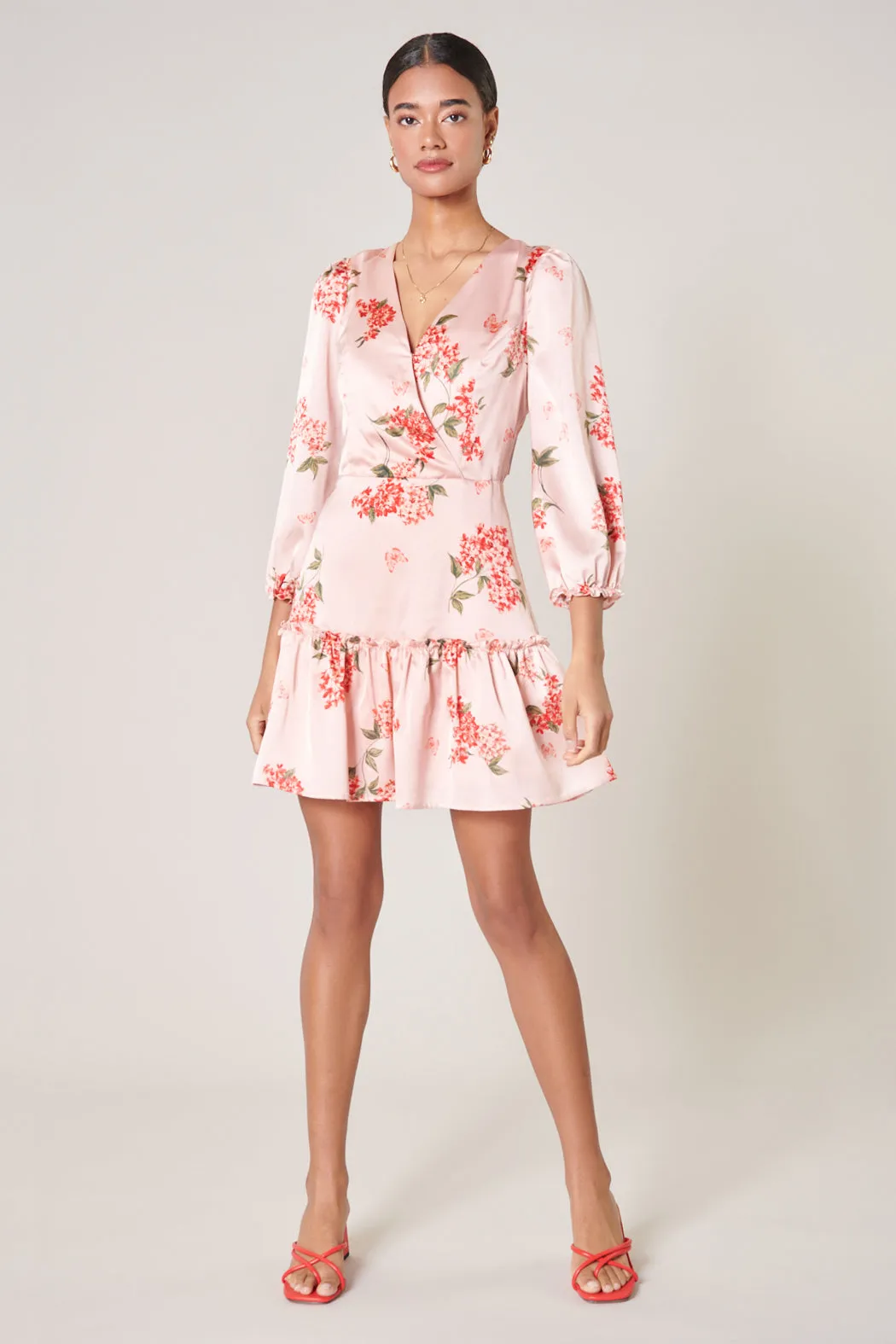 Bonitas Mariko Surplice Mini Dress