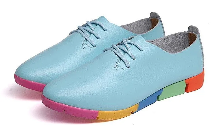 Breathable Genuine Leather Shoes for Women