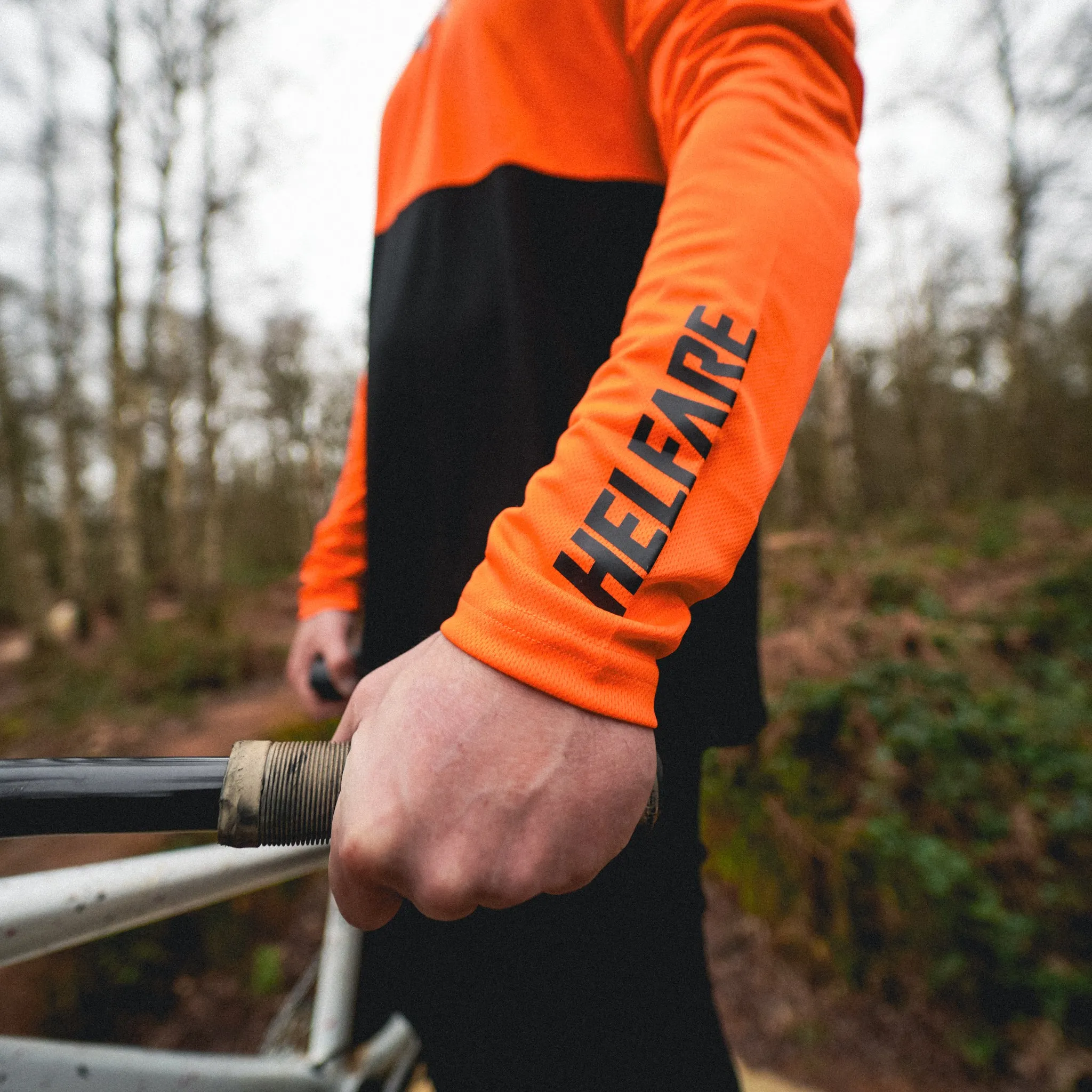 Cadence Long Sleeve Jersey | Fire Orange