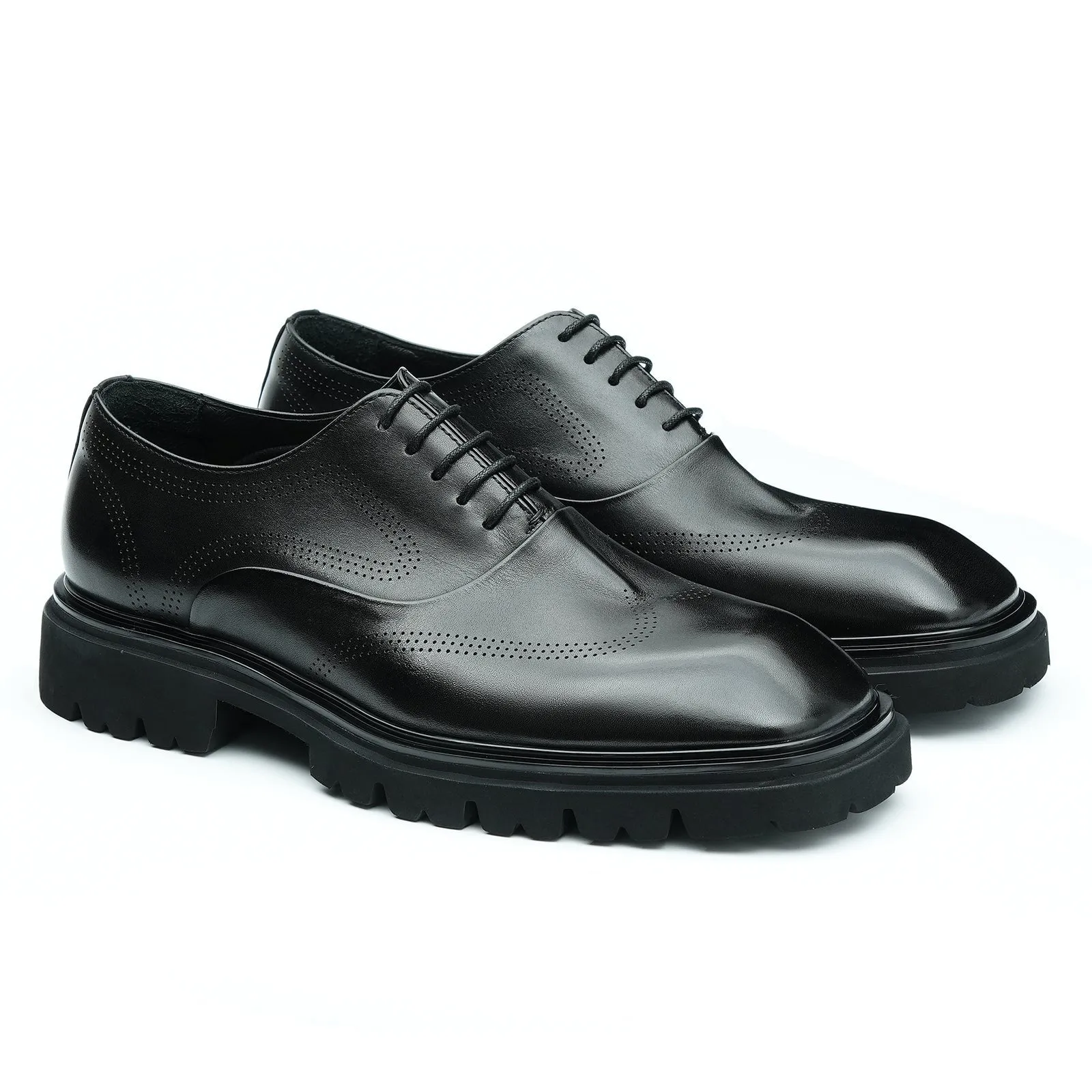 Chunky sole oxford shoes