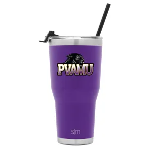 Collegiate Cruiser Tumbler with Flip Lid and Straw