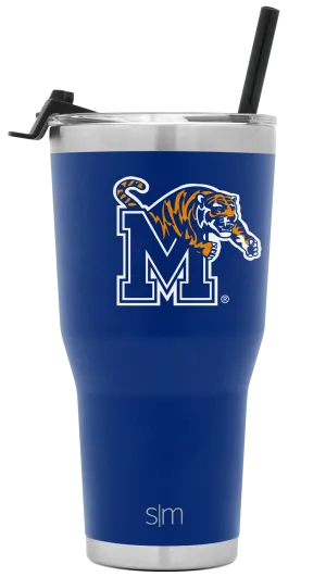 Collegiate Cruiser Tumbler with Flip Lid and Straw