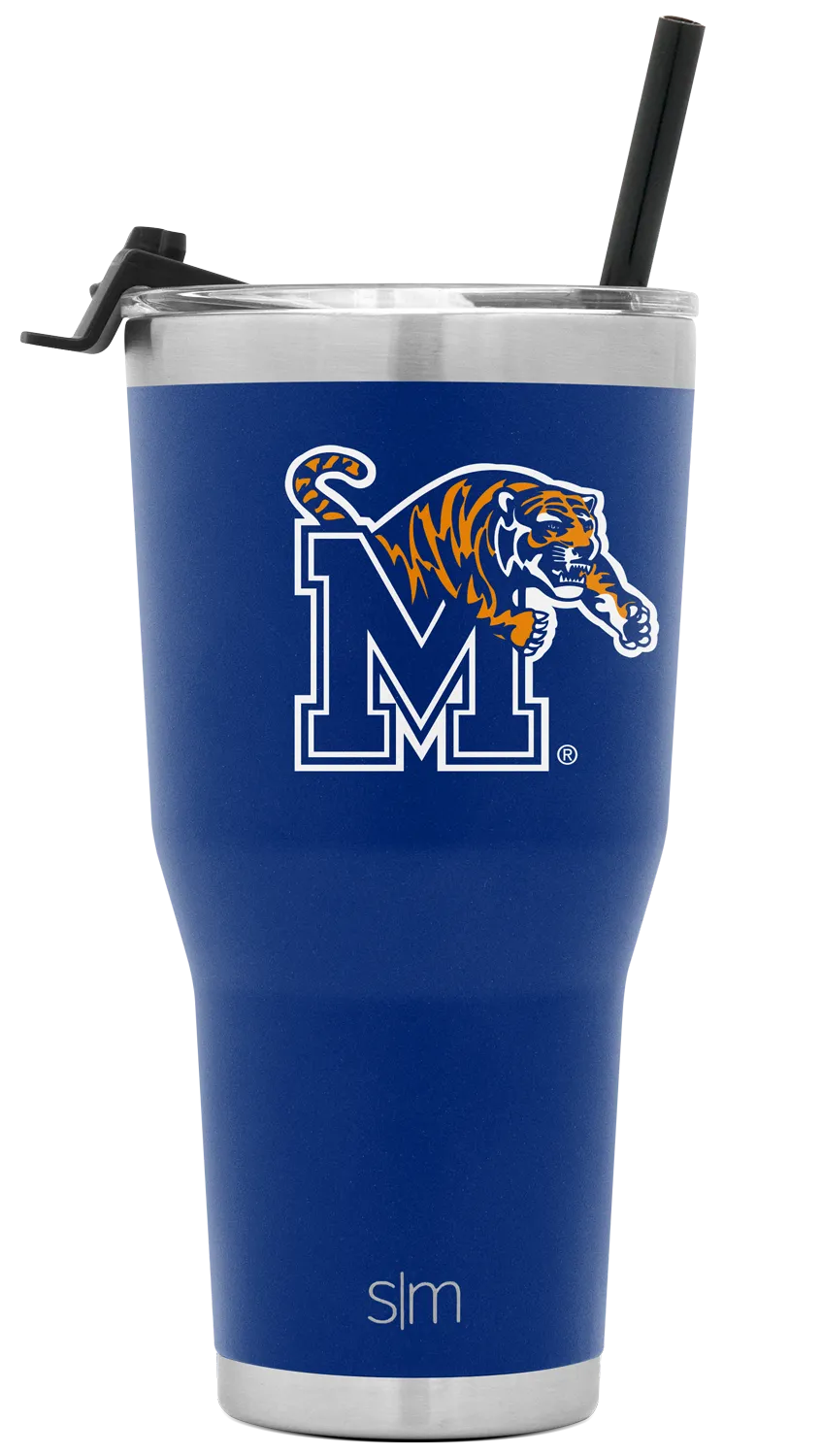 Collegiate Cruiser Tumbler with Flip Lid and Straw