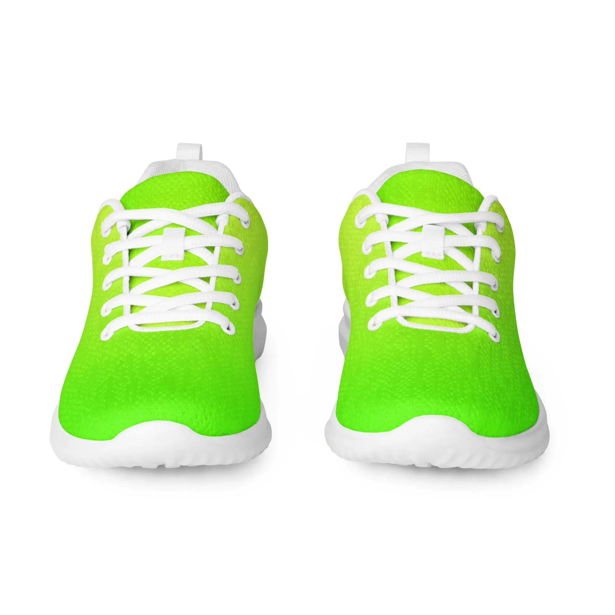 DASH Lime Green Women’s Athletic Shoes Lightweight Breathable Design by IOBI Original Apparel