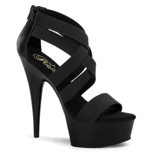 DELIGHT-669 Elastic Band Strappy Platform Sexy Shoes