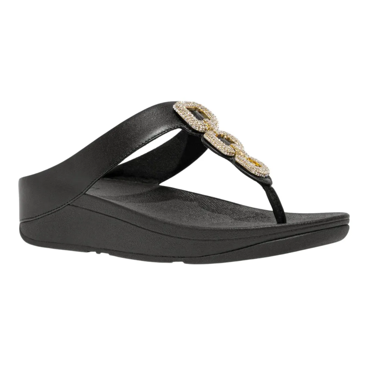 FitFlop Women's Fino Crystal Chain Black