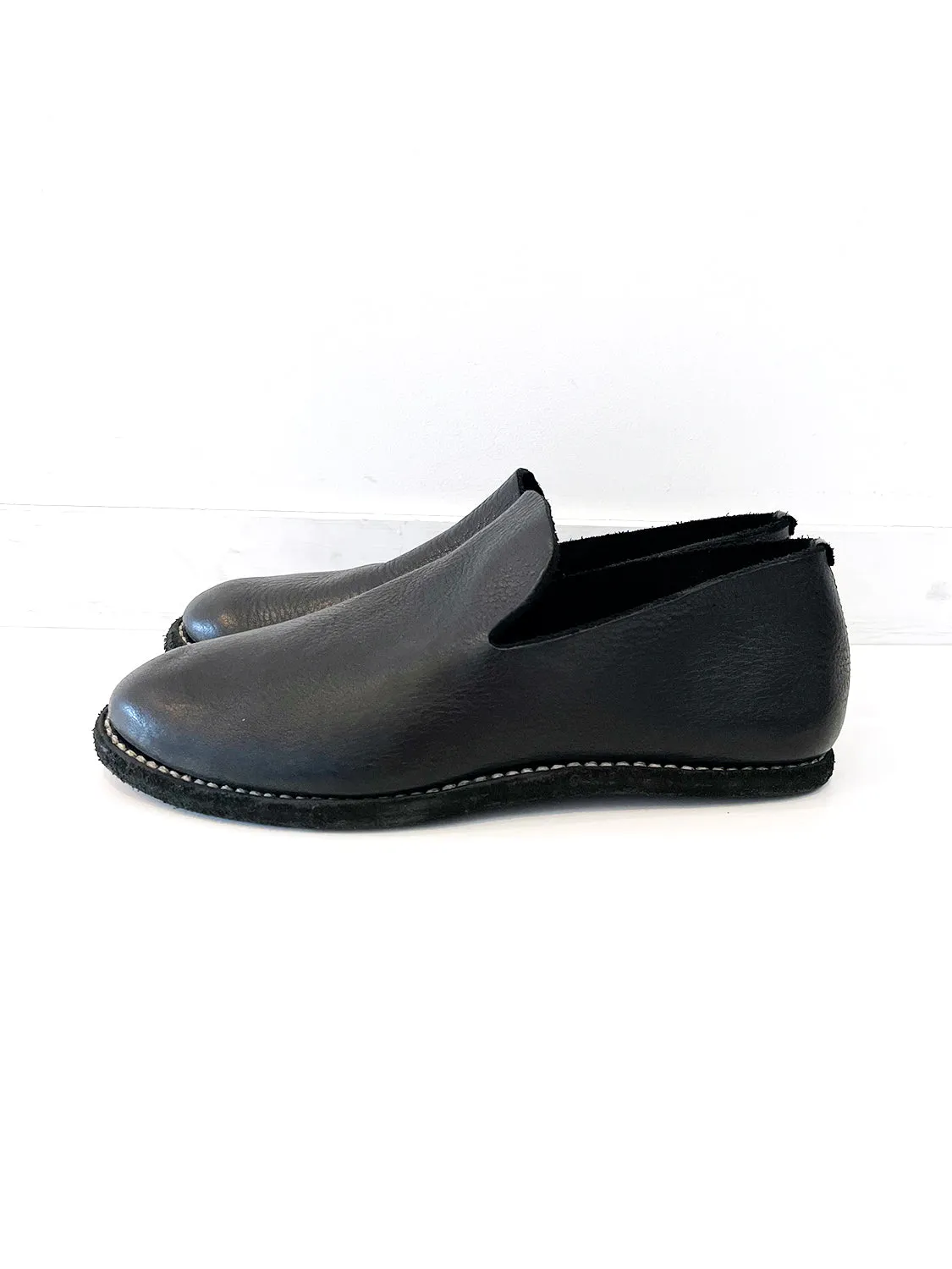 GUIDI　E28 LEATHER SLIP-ON