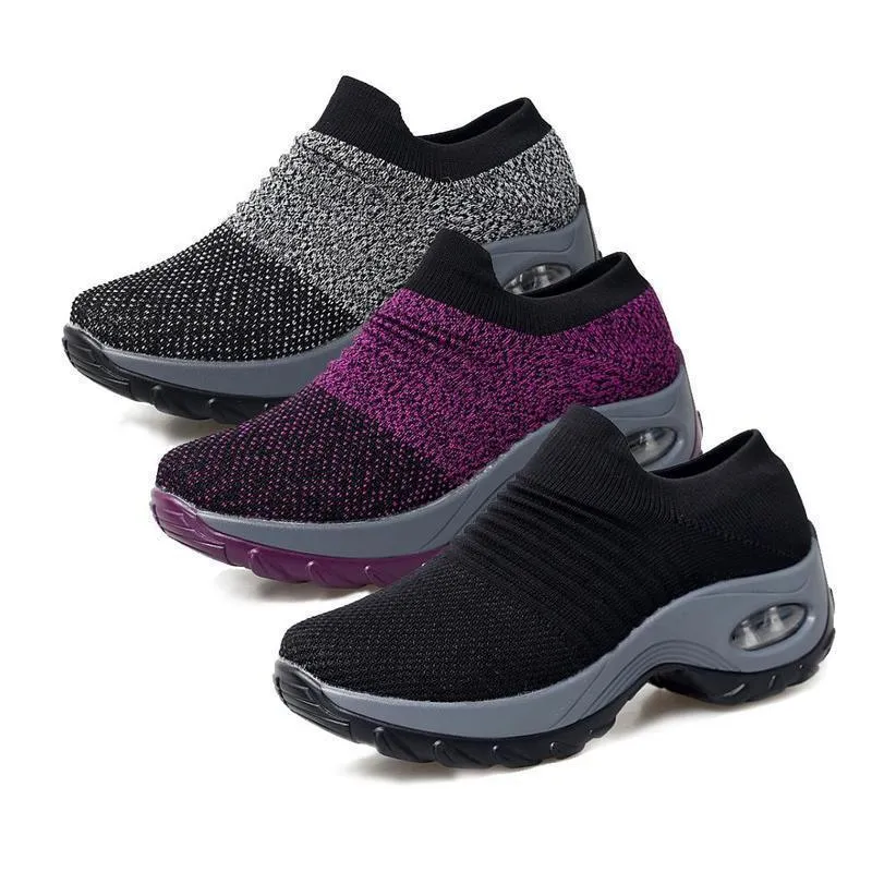 Ladies‘s Breathable Air Cushion Outdoor Shoes