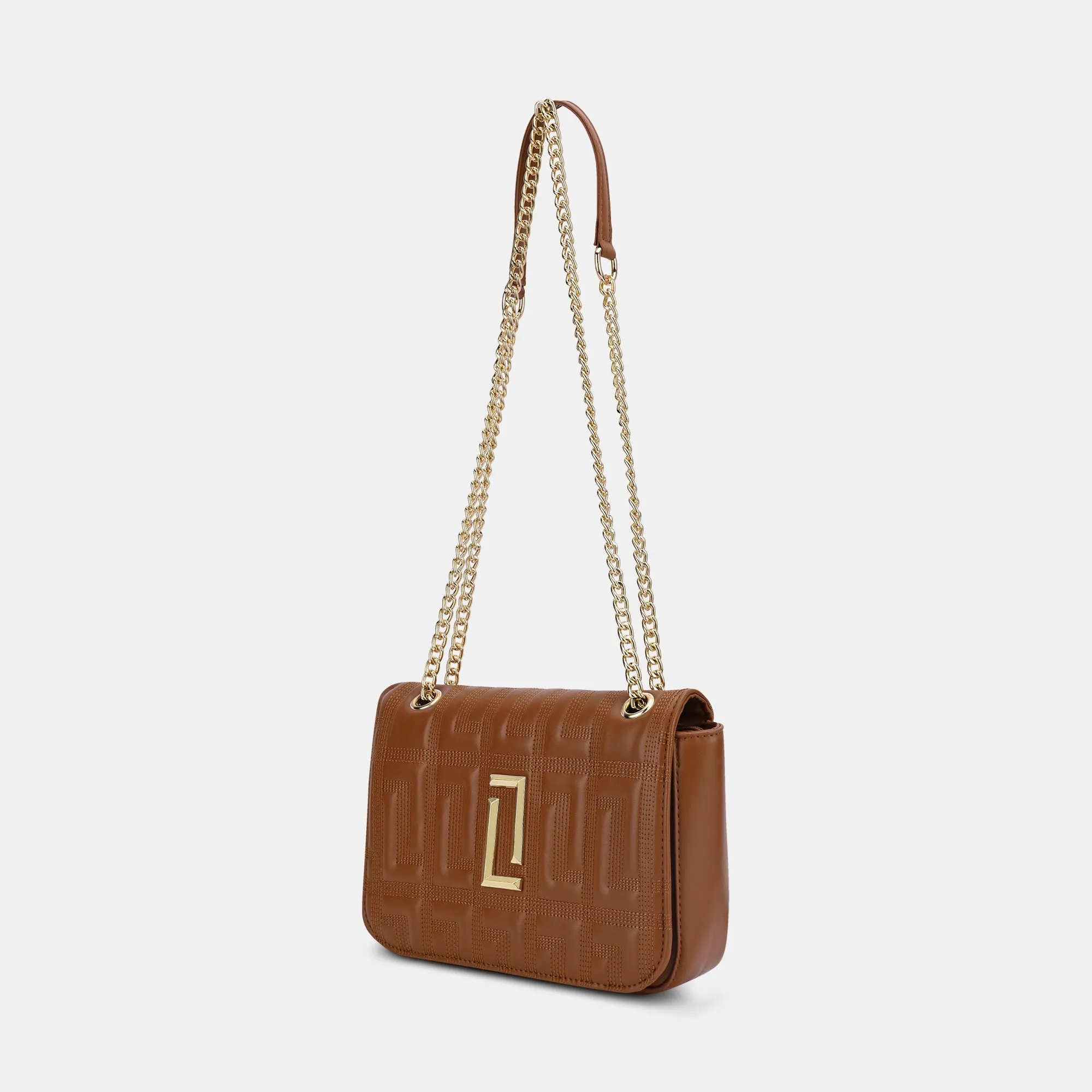 Lavie Luxe Caroline Tan Medium Women's Slingbag