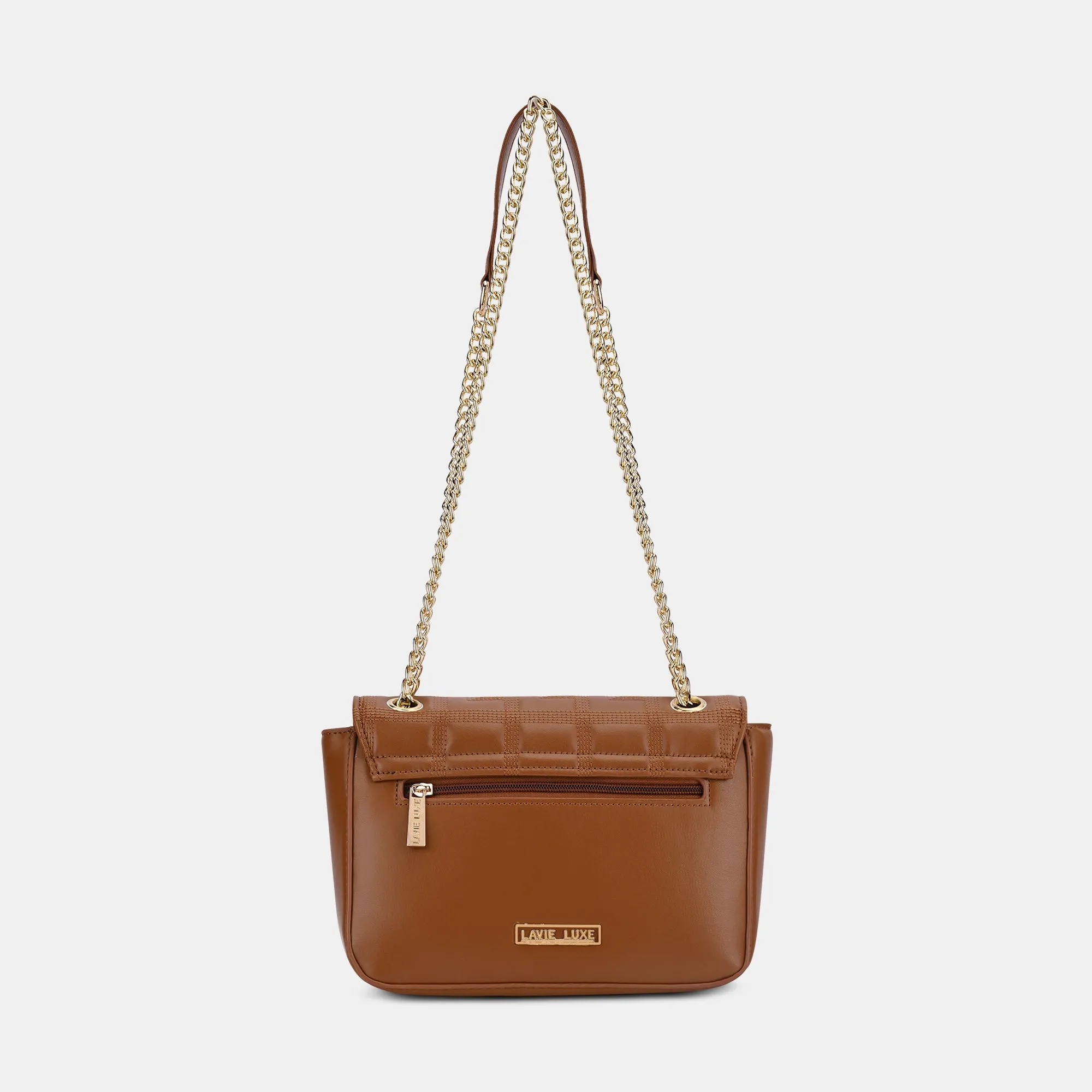 Lavie Luxe Caroline Tan Medium Women's Slingbag