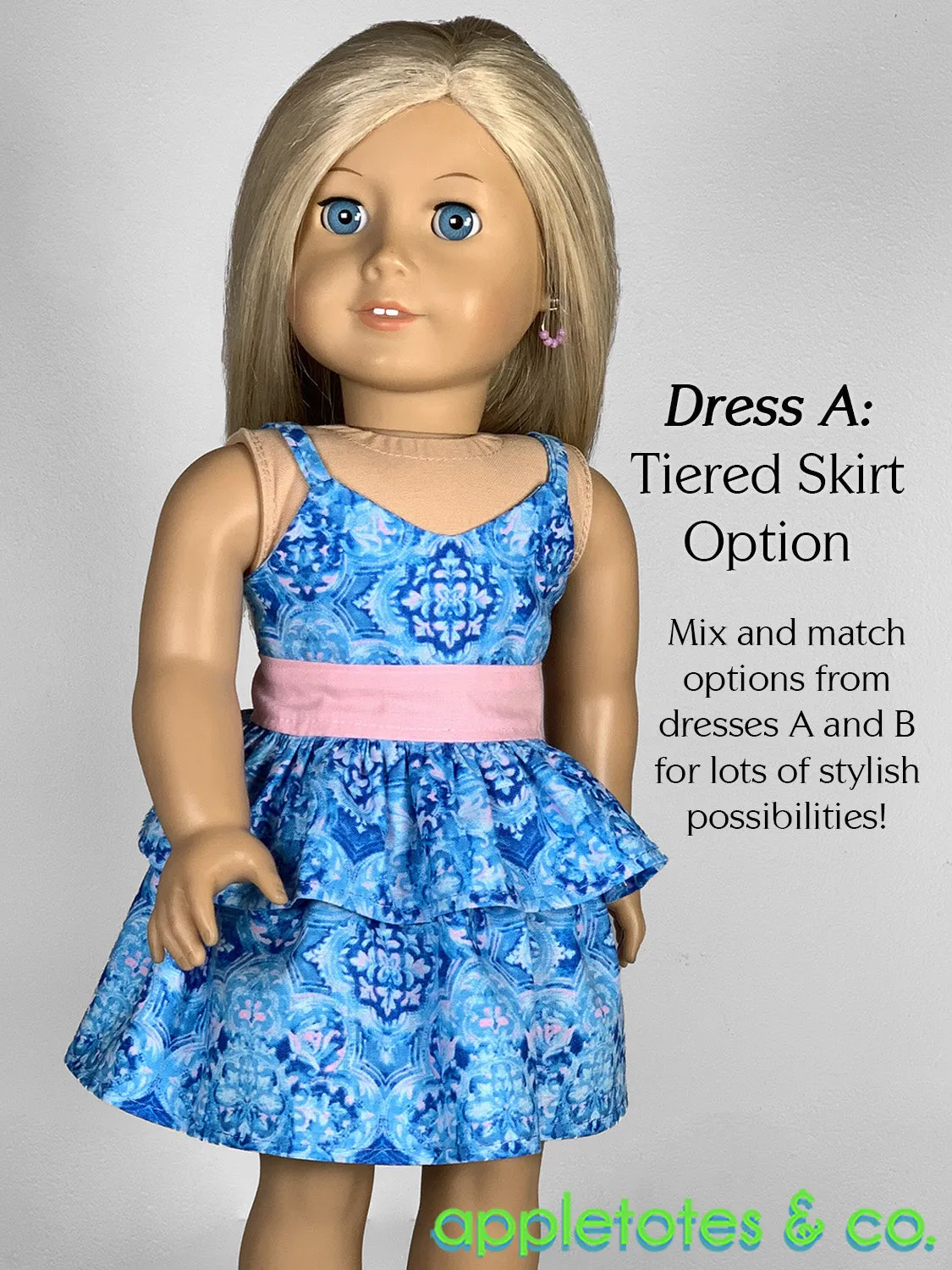 Marina Dress 18 Inch Doll Sewing Pattern