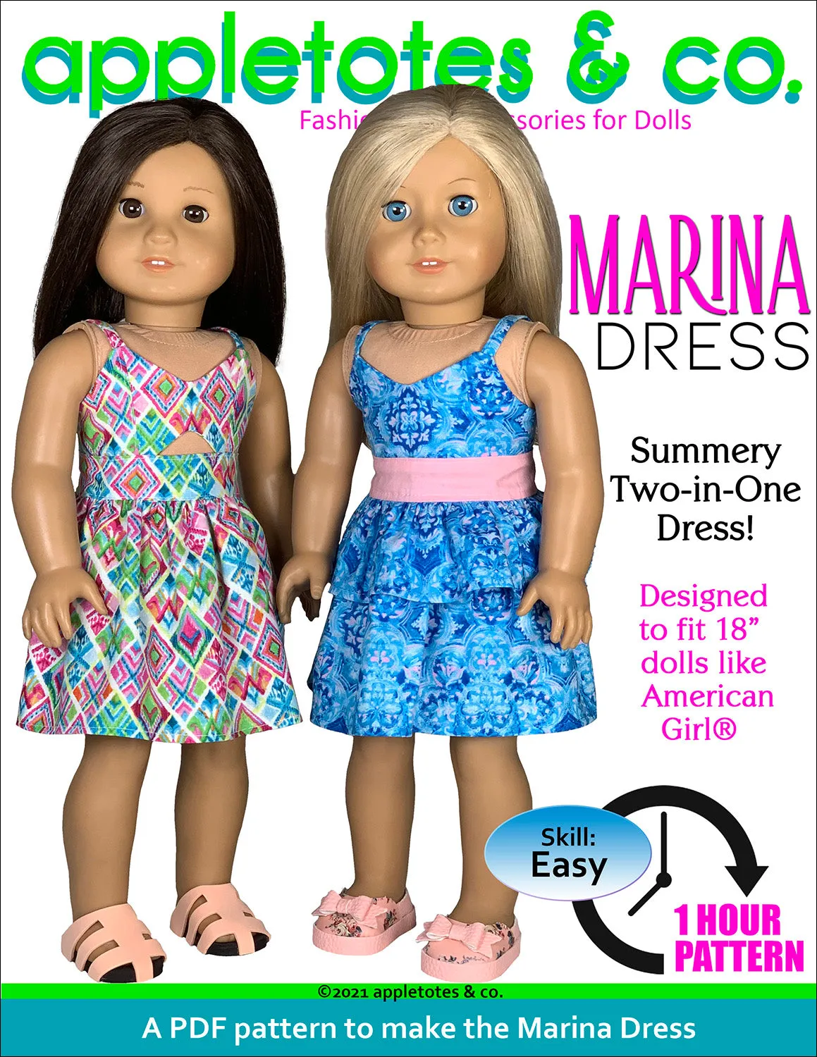 Marina Dress 18 Inch Doll Sewing Pattern