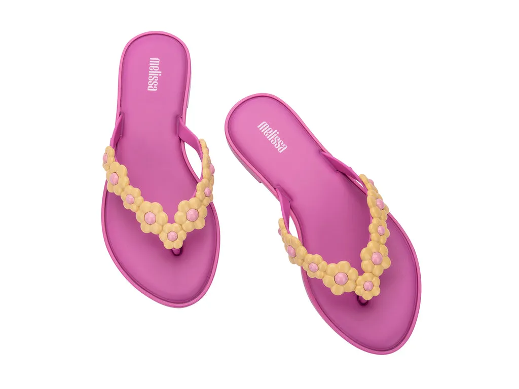 Melissa Flip Flop Spring AD Lilac-Yellow Flipflops