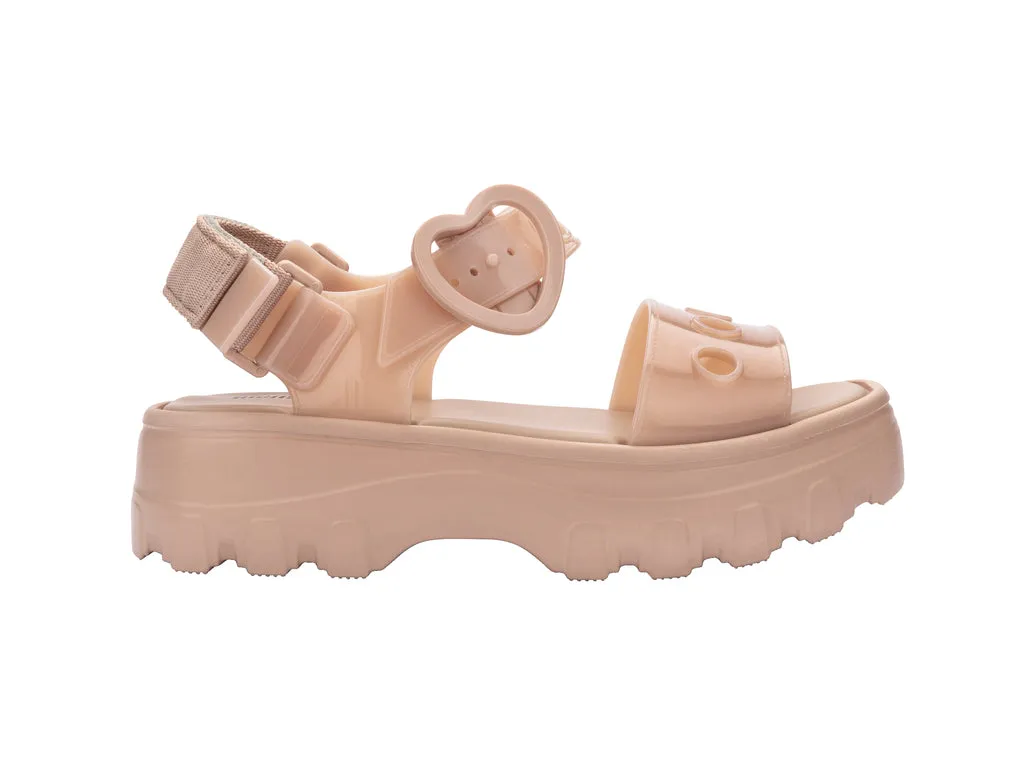 Melissa Kick Off Hot AD Beige Platform Sandals