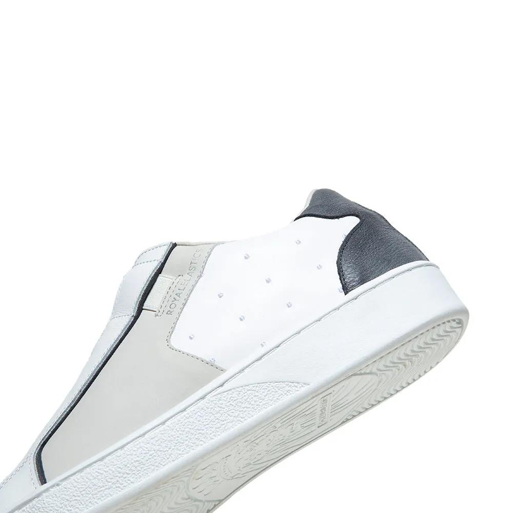 Men's Adelaide Lux White Gray Leather Sneakers 02742-088