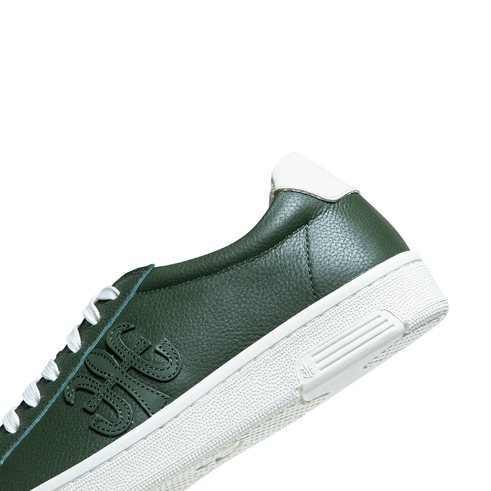 Men's Honor Green Logo Leather Sneakers 08014-440