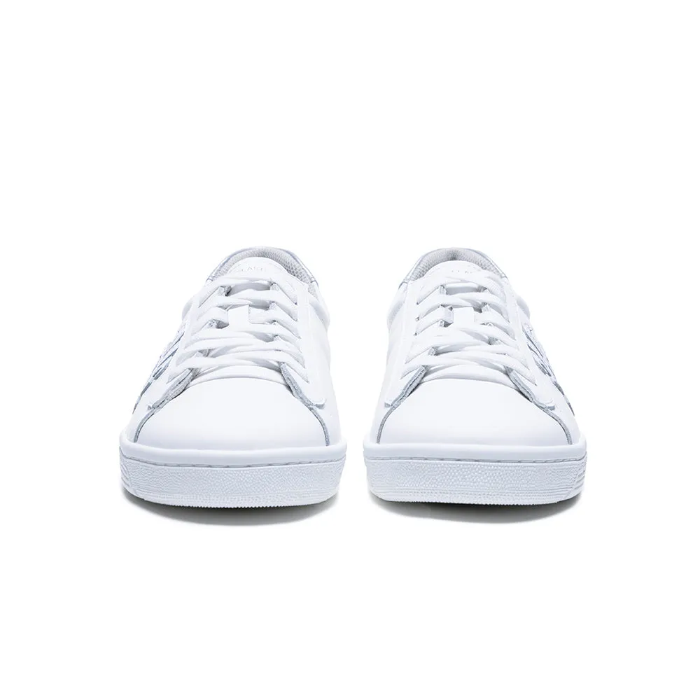 Men's Honor White Gray Logo Leather Sneakers 08021-008