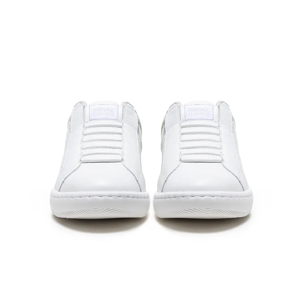 Men's Icon 2.0 White Gold Logo Leather Sneakers 06543-078