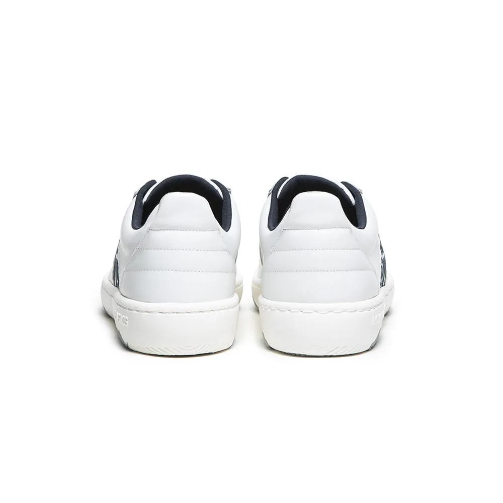 Men's Icon 2.0X White Blue Leather Sneakers 06303-058