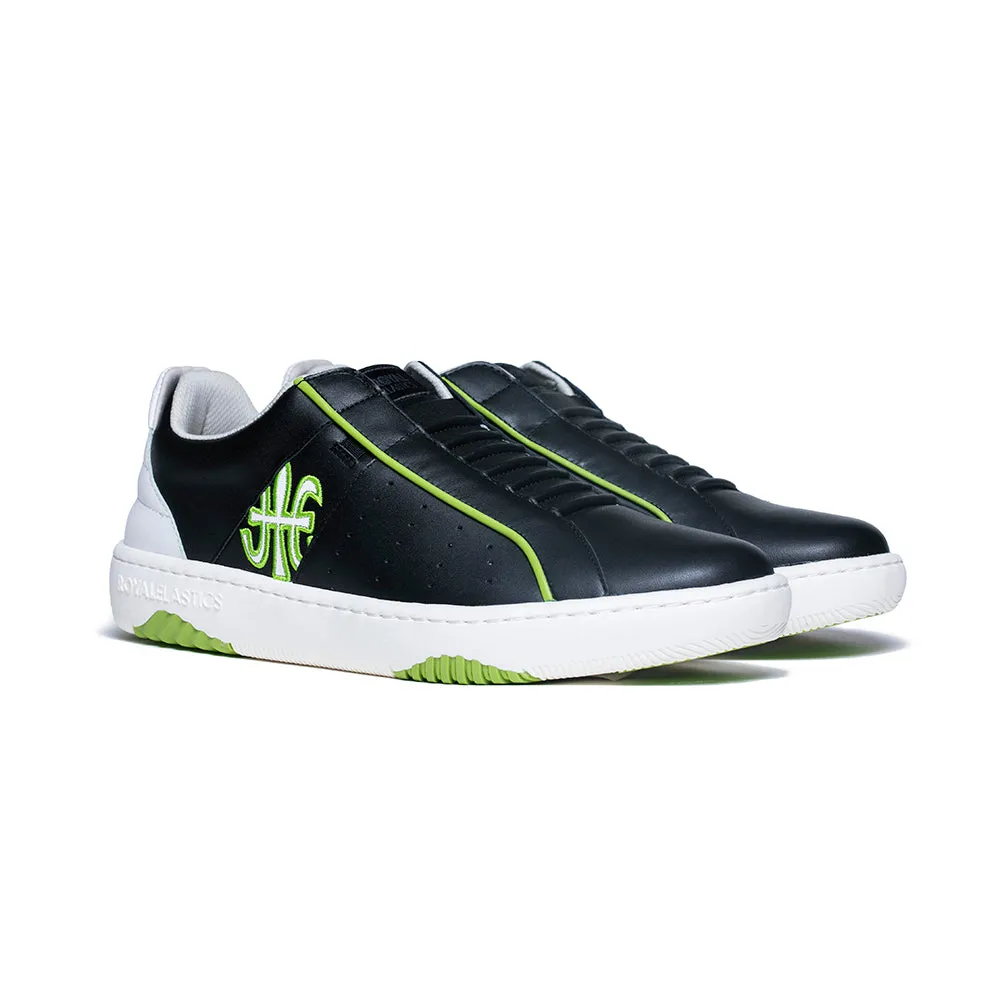 Men's Icon Archer Black Green Leather Sneakers 06394-904