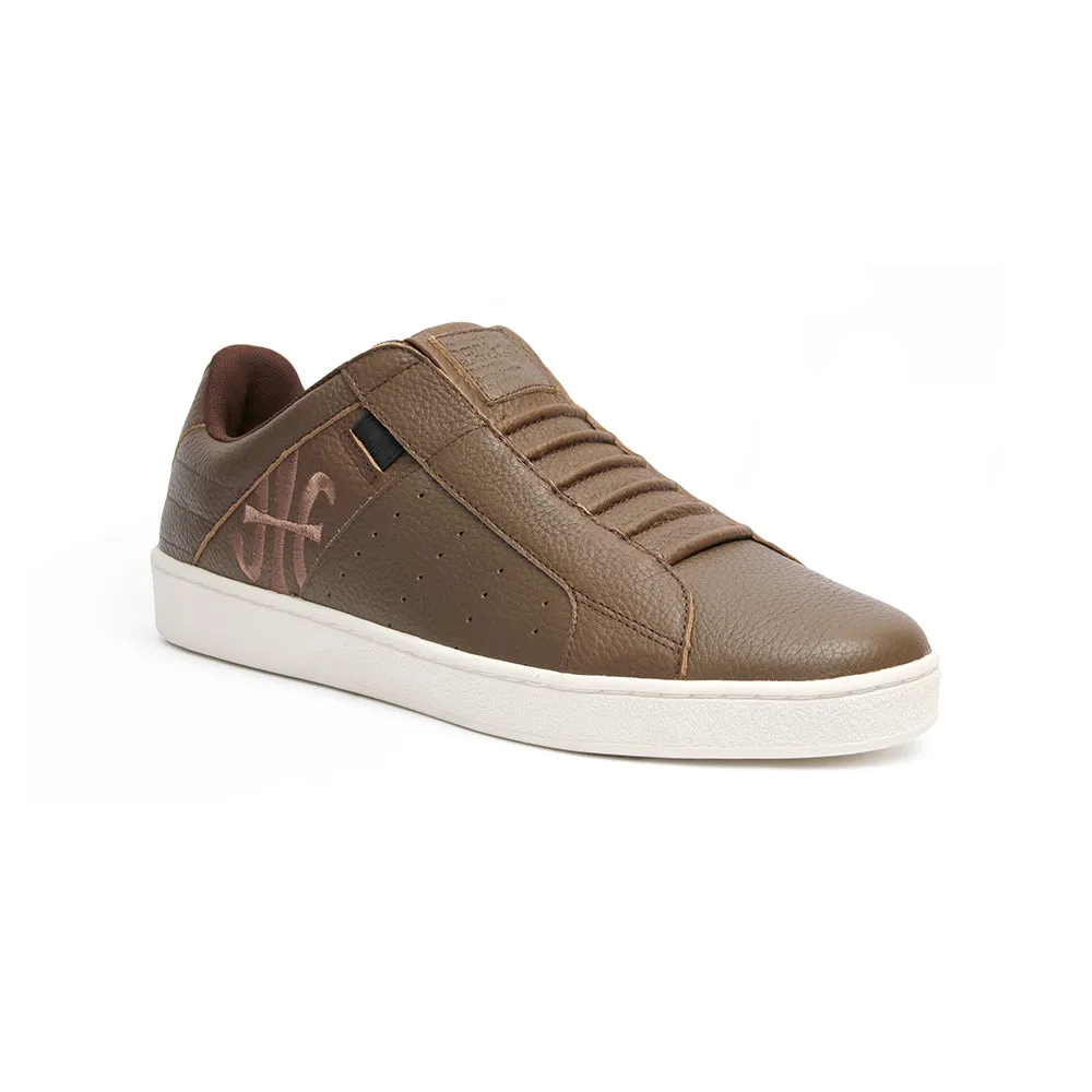 Men's Icon Classic Brown Leather Sneakers 02092-770