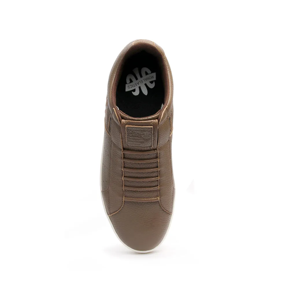 Men's Icon Classic Brown Leather Sneakers 02092-770