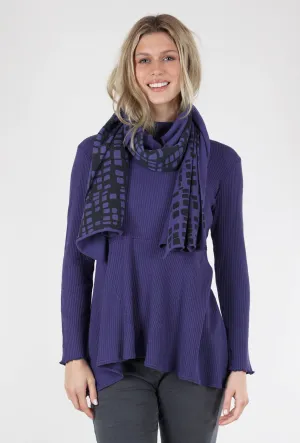 Metro Print Shawl, Violet