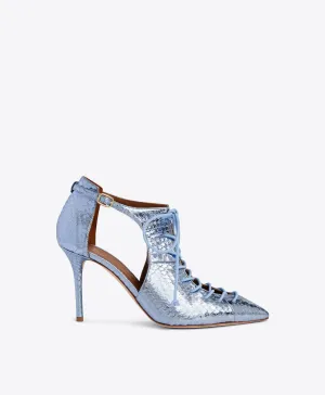 Montana 85 Steel Blue Leather Pumps