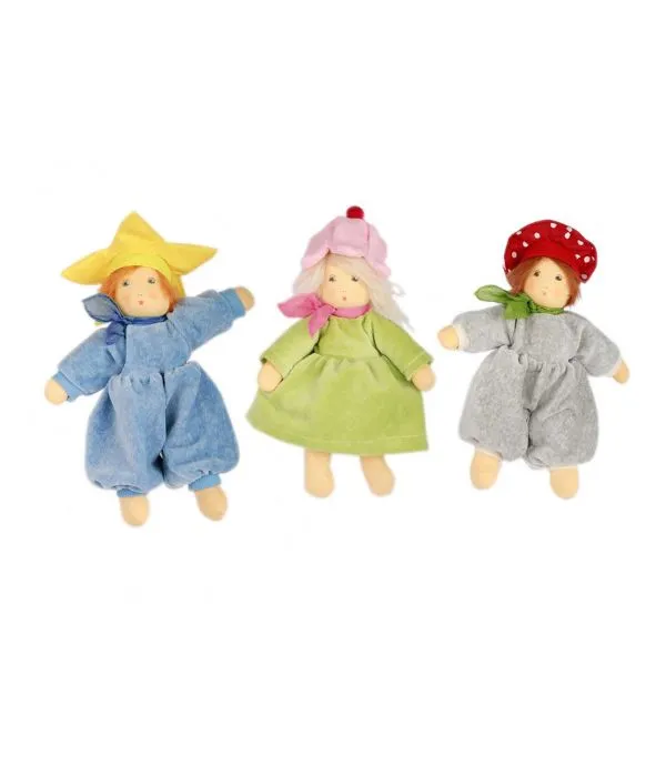 Nanchen Natur Organic Cotton Soft Doll - KLEINES BLUEMCHEN