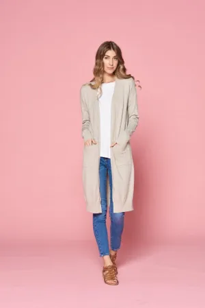 Perfect Cardigan in Warm Grey